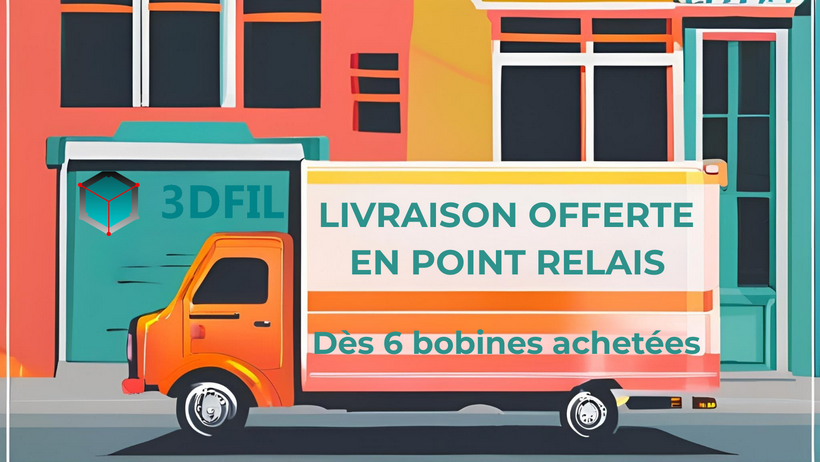 Livraison offerte en relais dès 6 bobines achetées